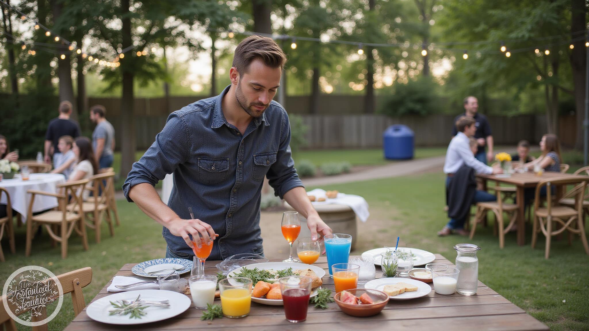 alcohol free party with mocktails